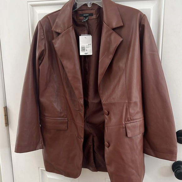 NWT Forever 21 Chocolate Jacket/Blazer - Picture 5 of 6